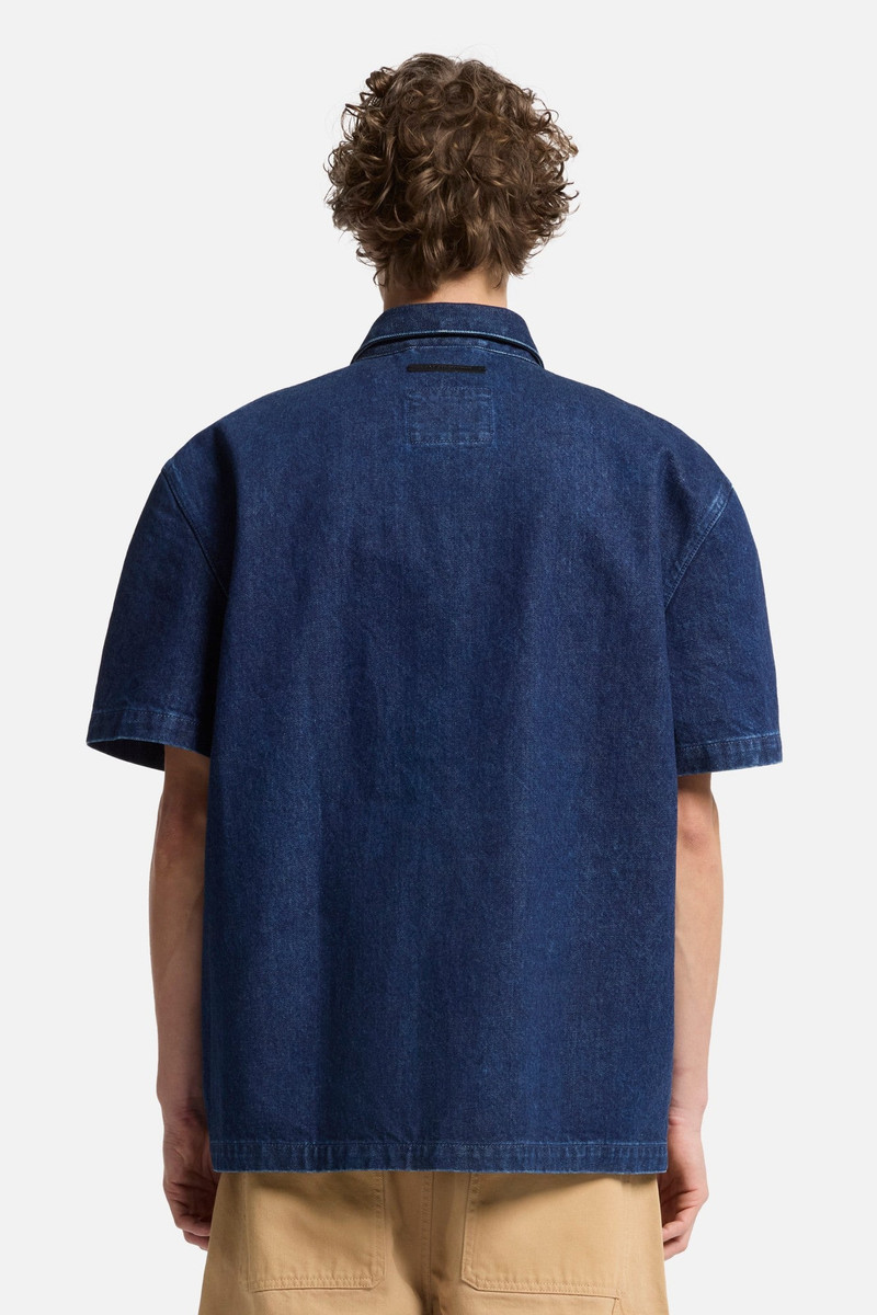 Utility Denim Camp Shirt in Carpenter Blue 5