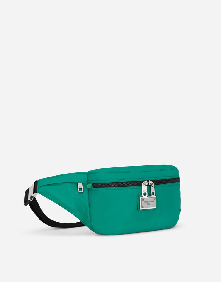 Nylon belt bag with branded plate - 3