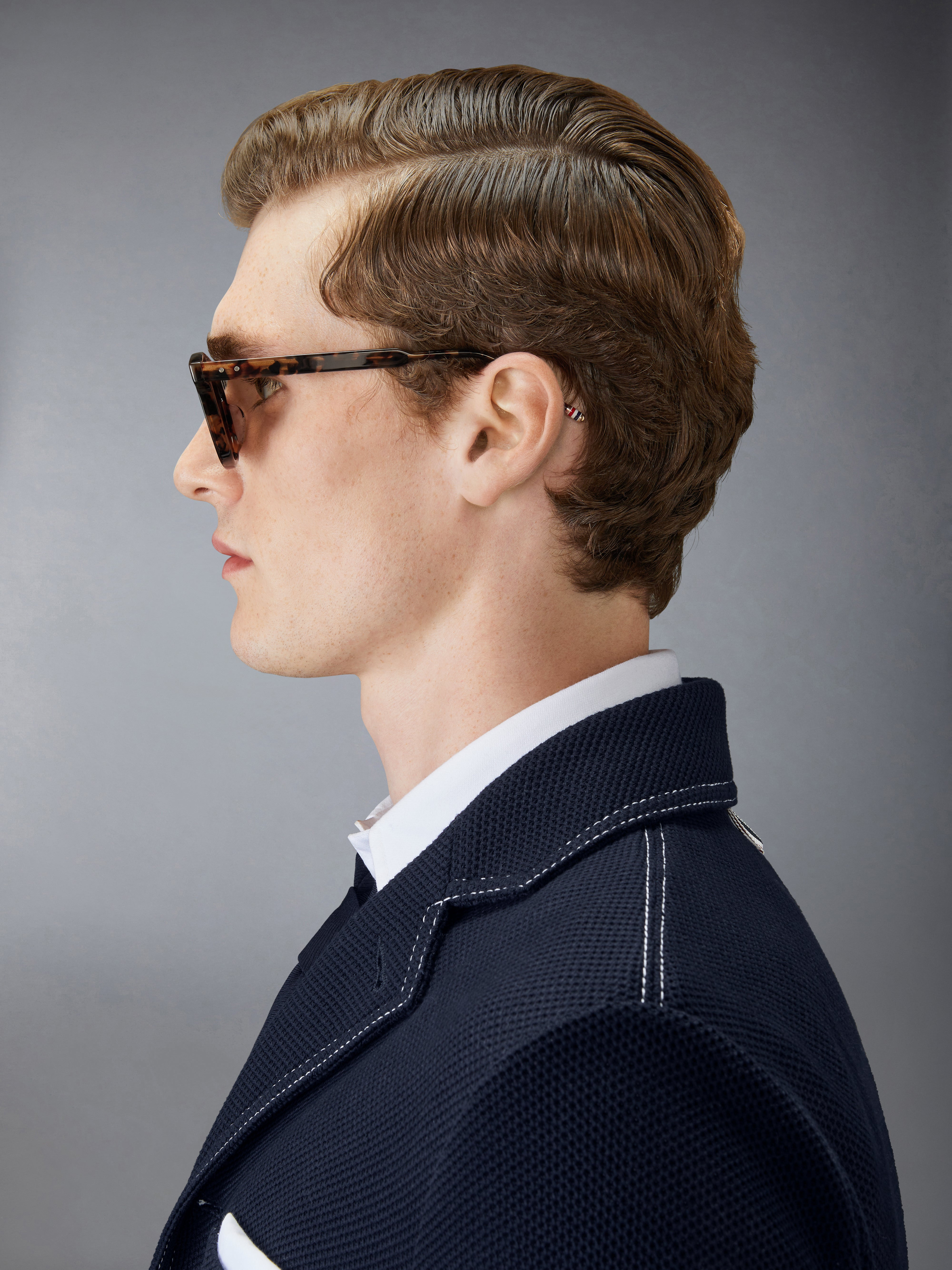 TOKYO TORTOISE ACETATE RECTANGULAR SUNGLASSES - 4