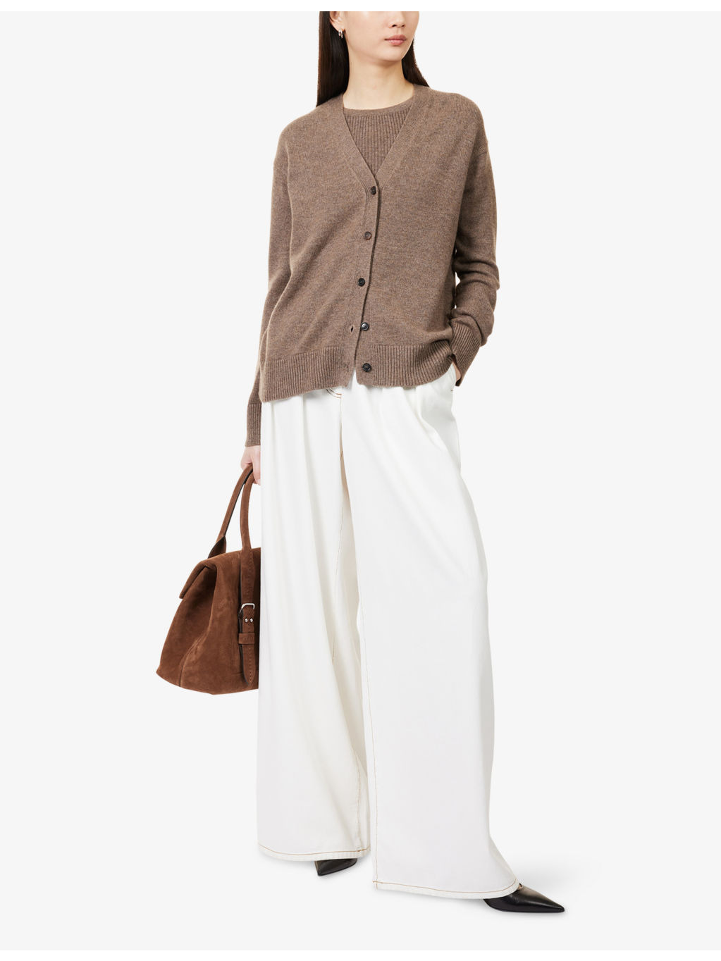Cedro V-Neck Wool and Cashmere-Blend Cardigan - 2