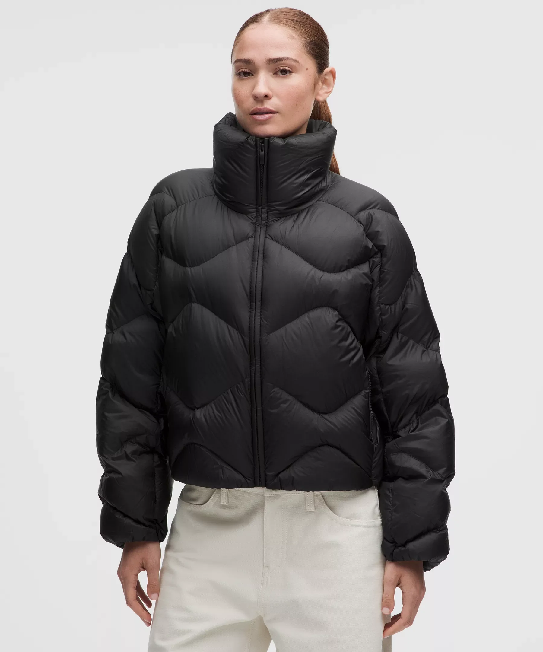 Women's Featherweight Cropped Quilted Puffer - 1