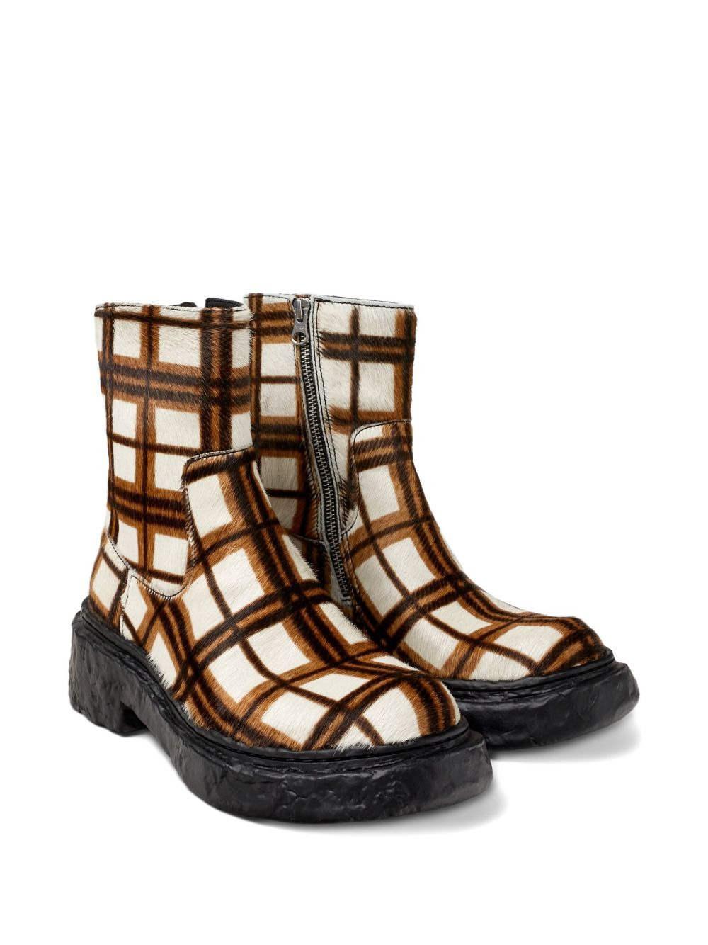 Vamonos checked zip boots - 2