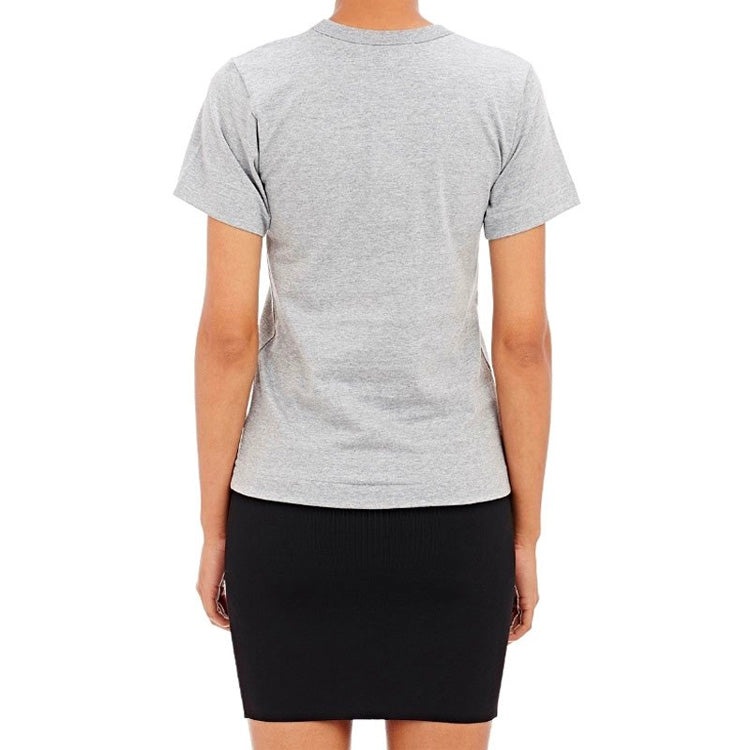 (WMNS) COMME des GARCONS PLAY Gold Heart Tee 'Grey' AZ-T215-051-3 - 3