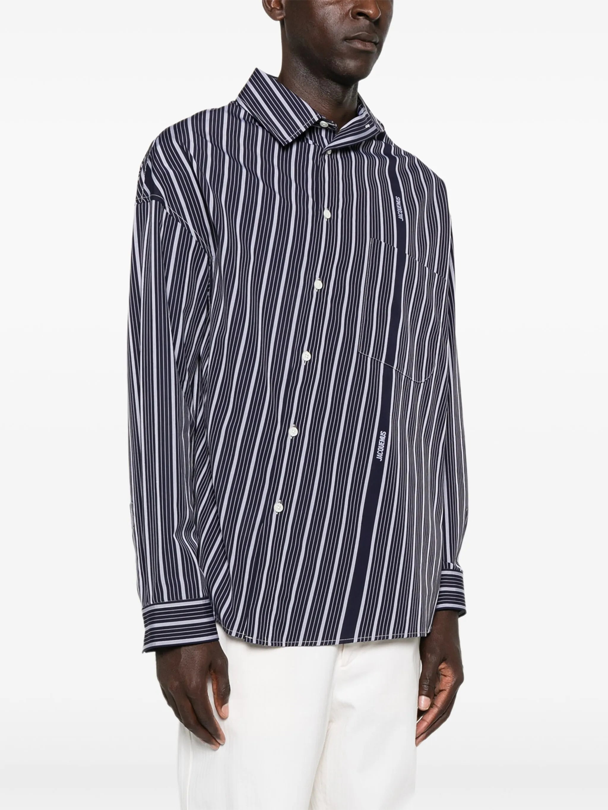 Jacquemus Stripe Logo Shirt - 5