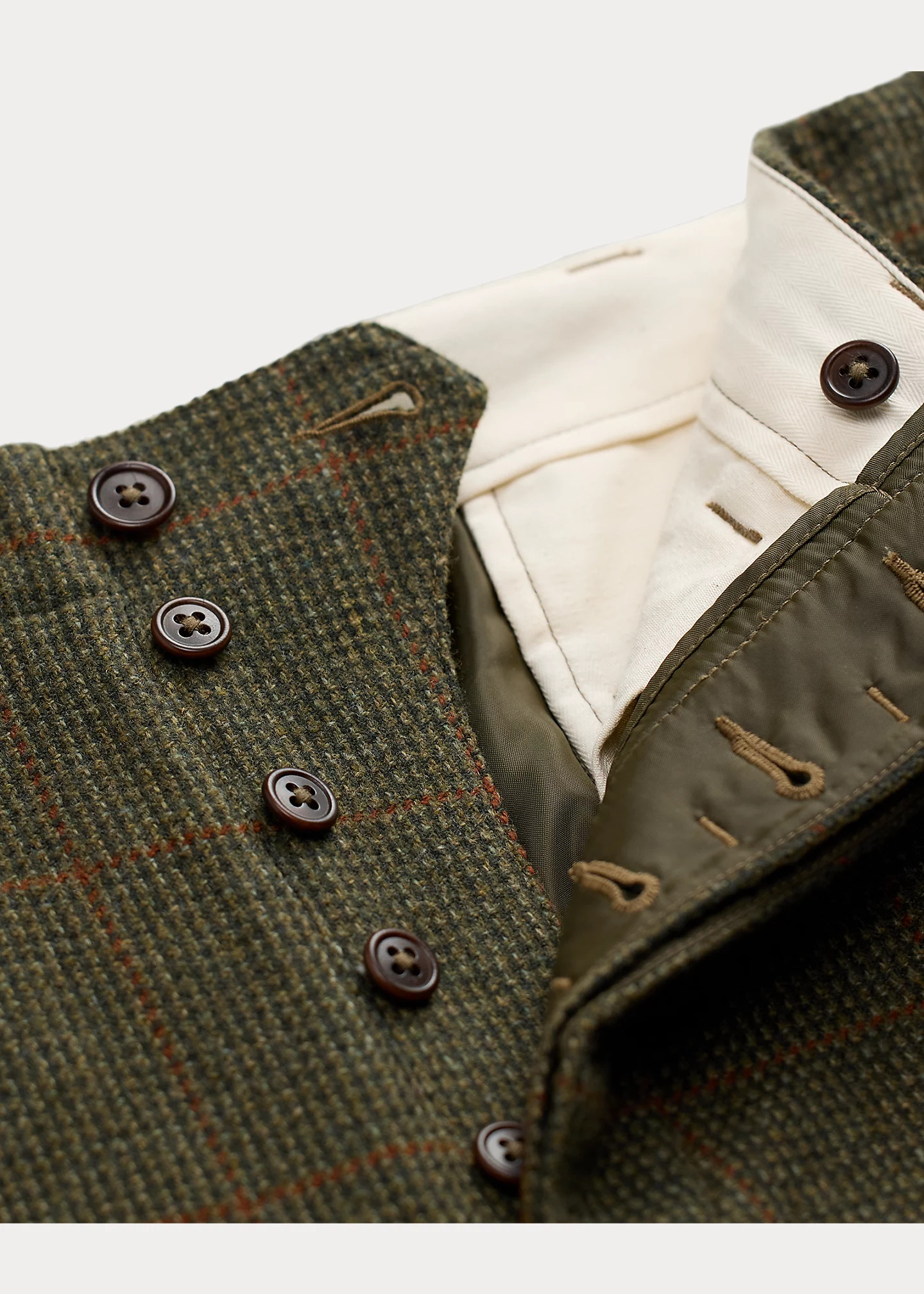 Windowpane Wool Tweed Officer’s Pant - 8