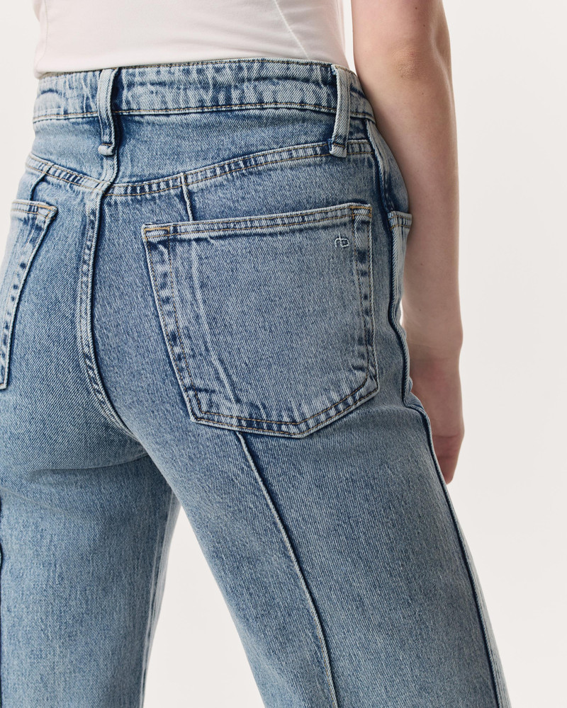 Skylar Wide-Leg Flare Jeans Vintage Stretch Denim 4