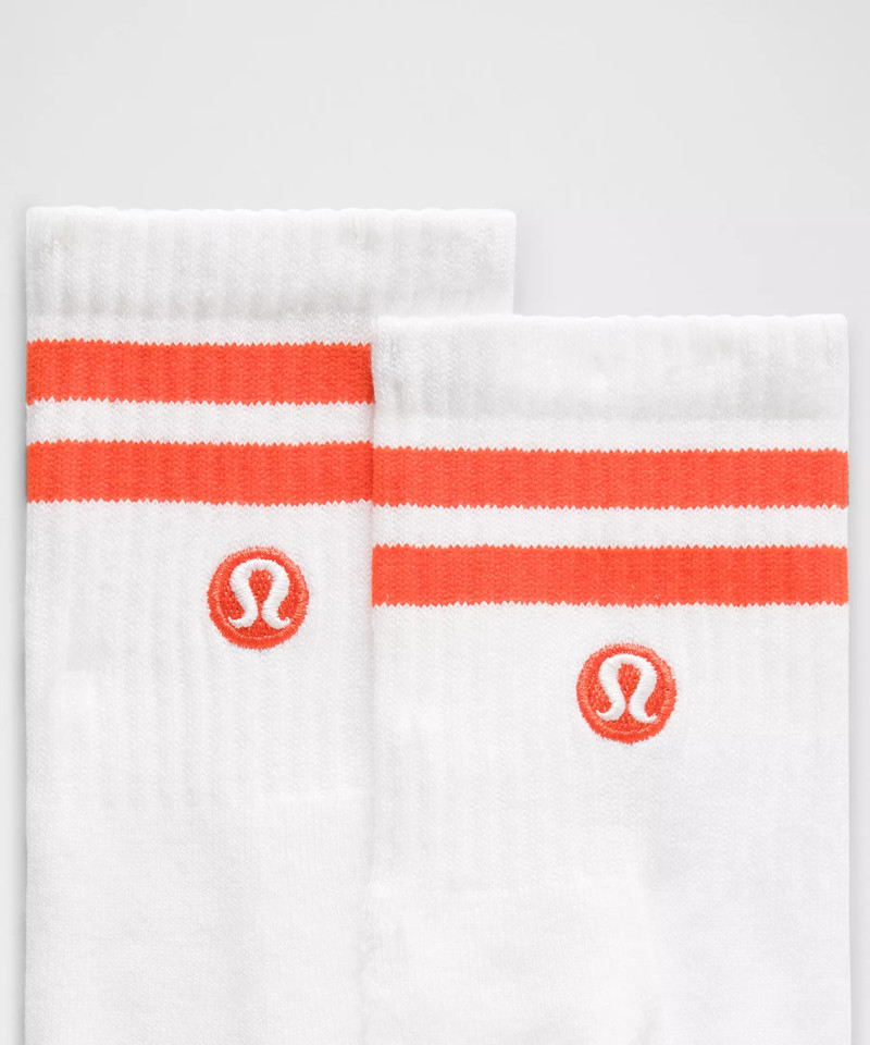 lululemon Unisex Daily Essential Quarter Socks *Stripe outlook