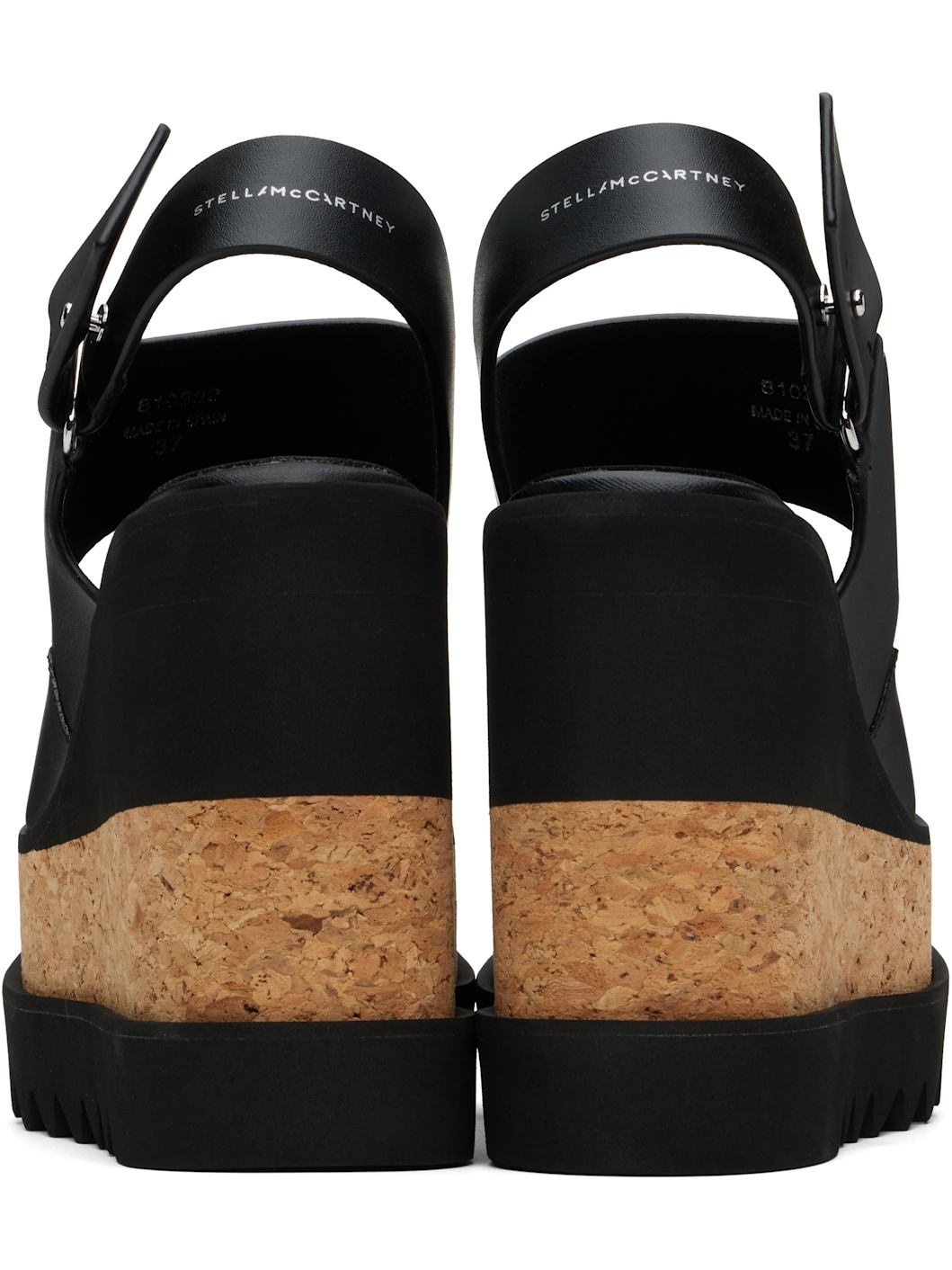 Black Elyse Alter Mat Platform Heeled Sandals - 2