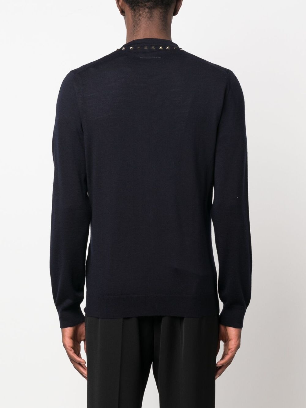 Rockstud-embellished wool cardigan - 4