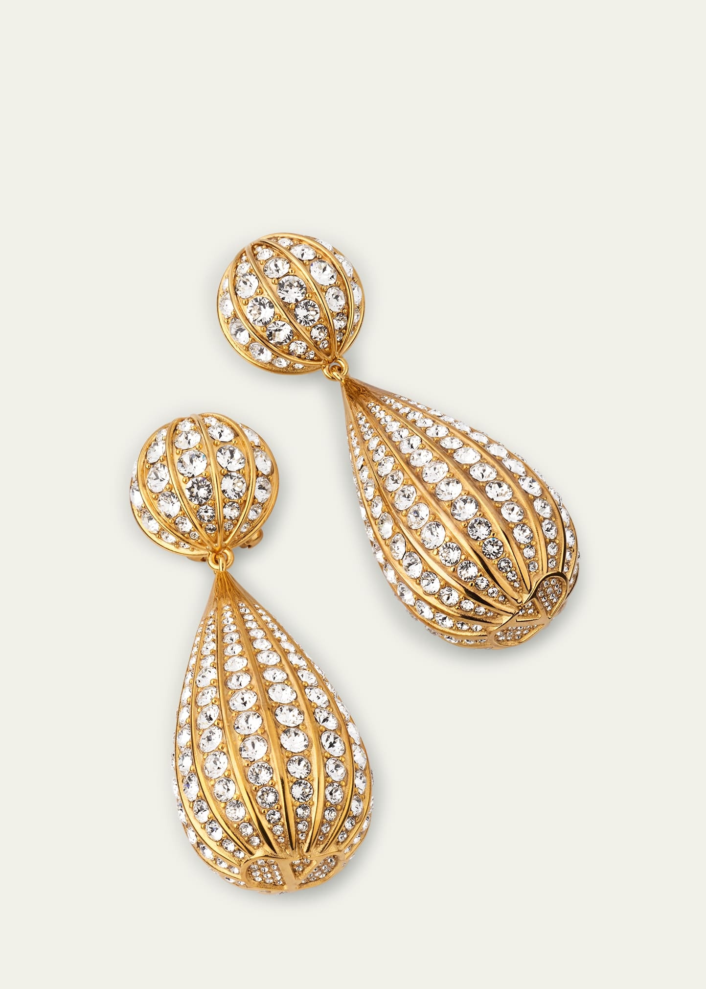 Famiglia Swarovski Crystal Drop Clip Earrings - 2