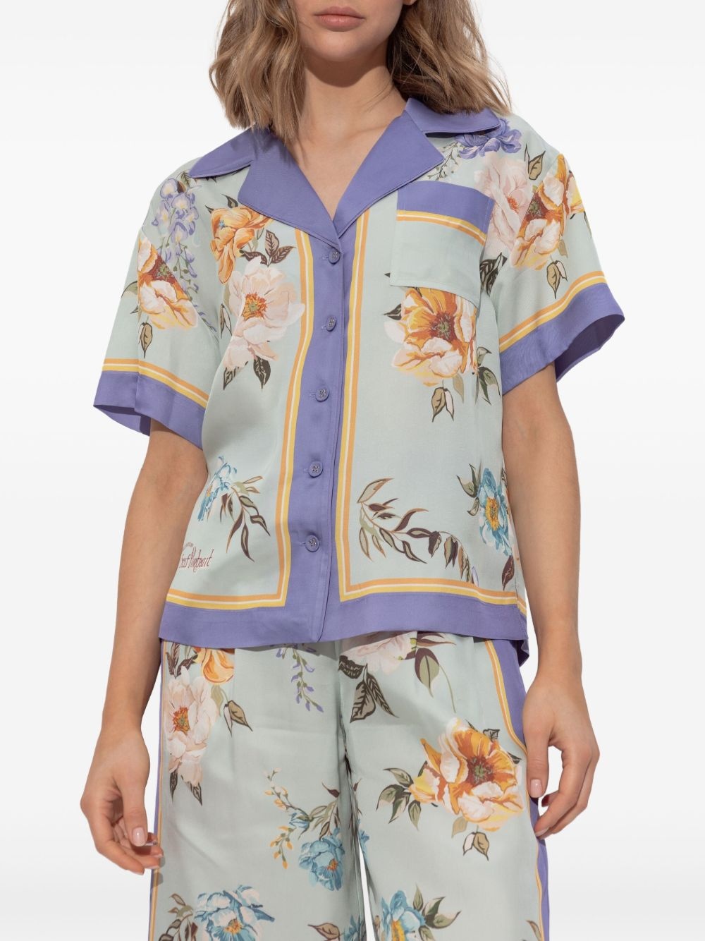 floral-print shirt - 3