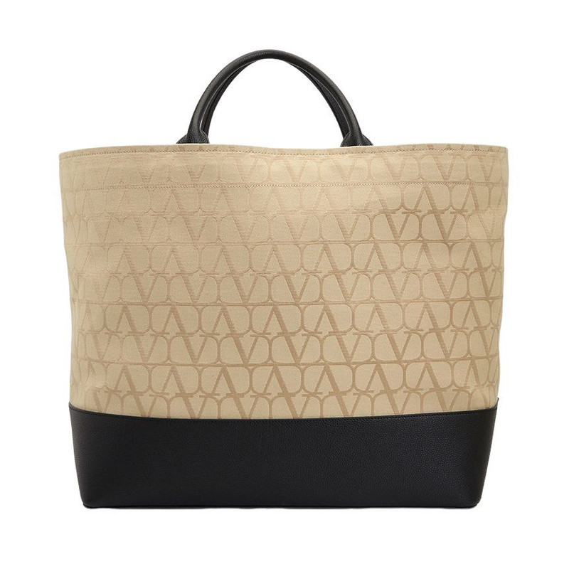 Valentino Valentino SS24 Tote Bag 'Beige Black' B0C55HND716 outlook