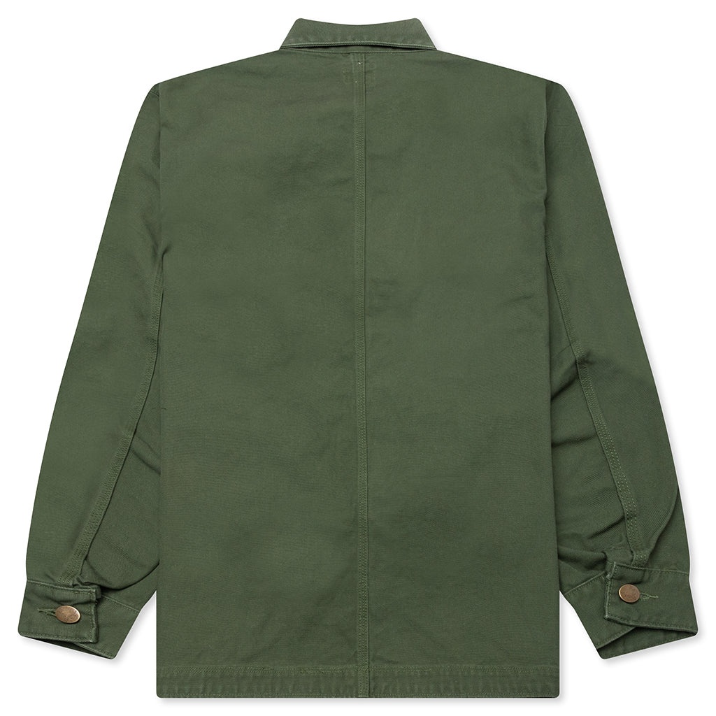 COTTON CANVAS COVERALL - MOSS GREEN - 2