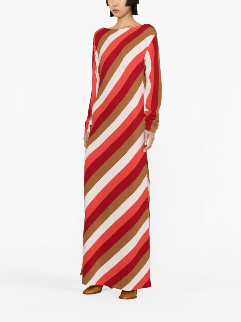 Swing striped knit maxi dress - 3