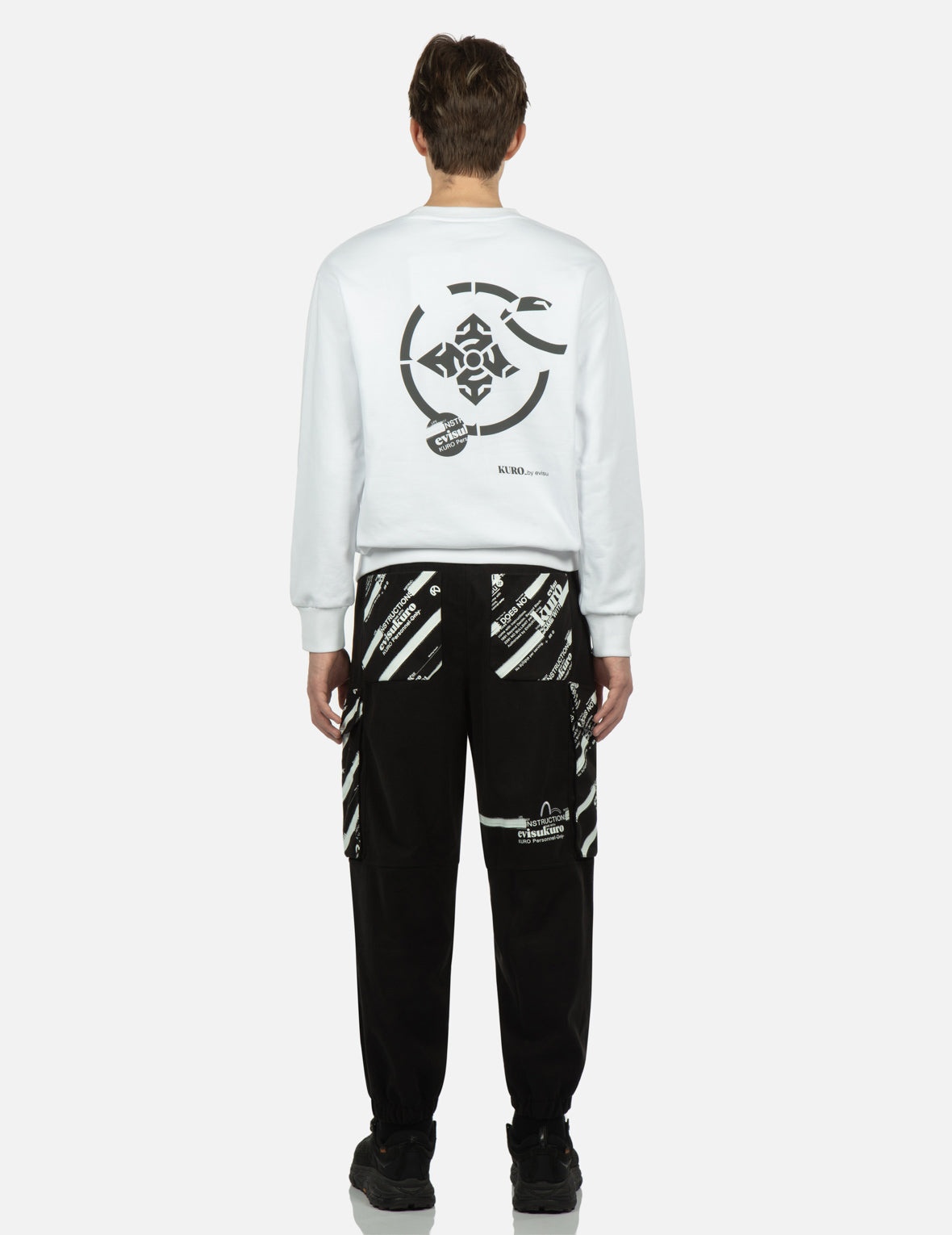 Logo Printed Pannels Cargo Pants - 5