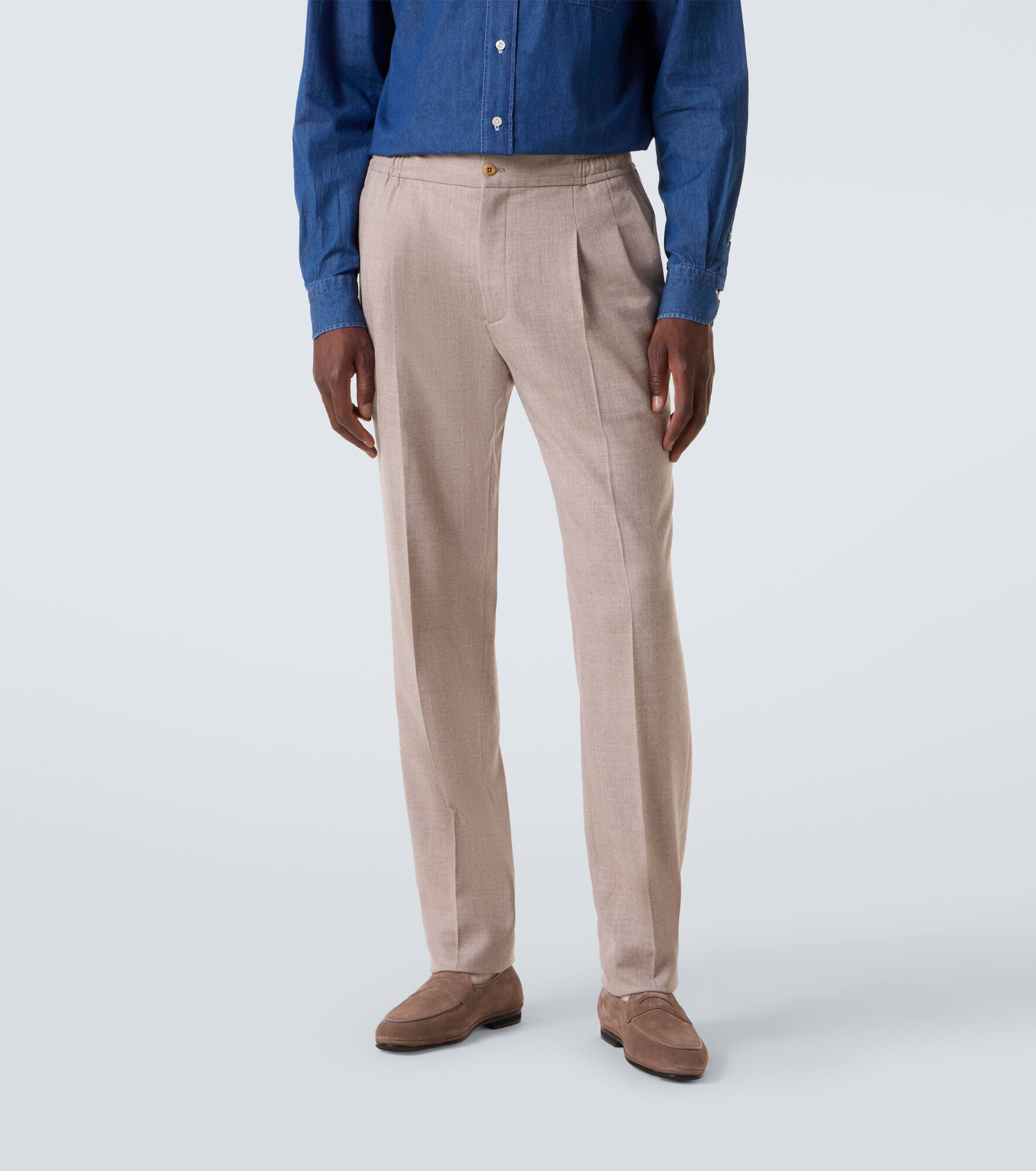 Virgin wool tapered pants - 3