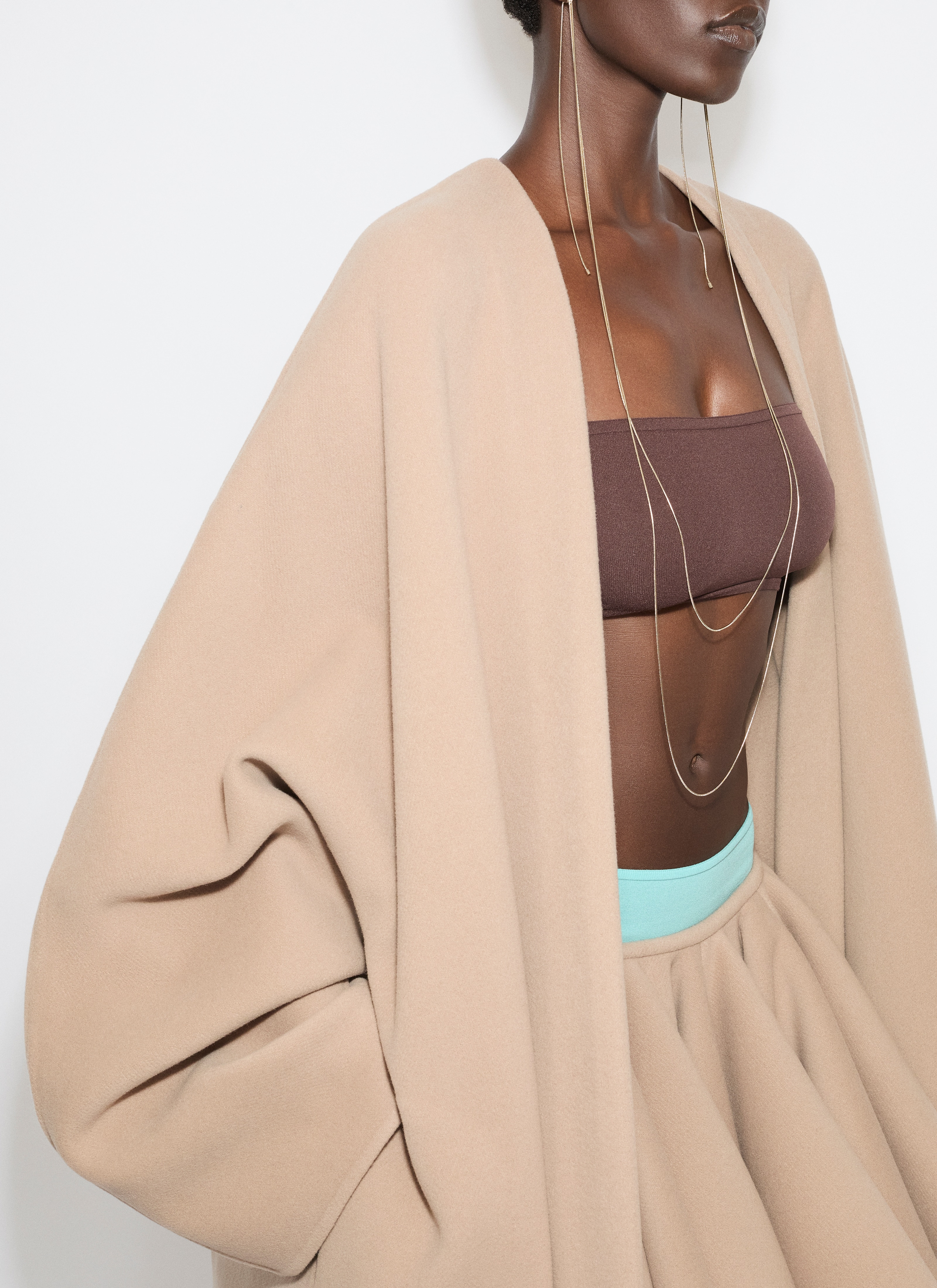 CASHMERE-BLEND LONG COAT - 3