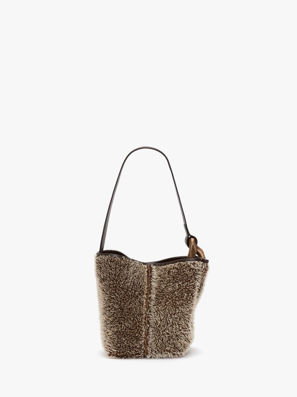 SMALL JWA CORNER BUCKET - MOHAIR BUCKET BAG - 4
