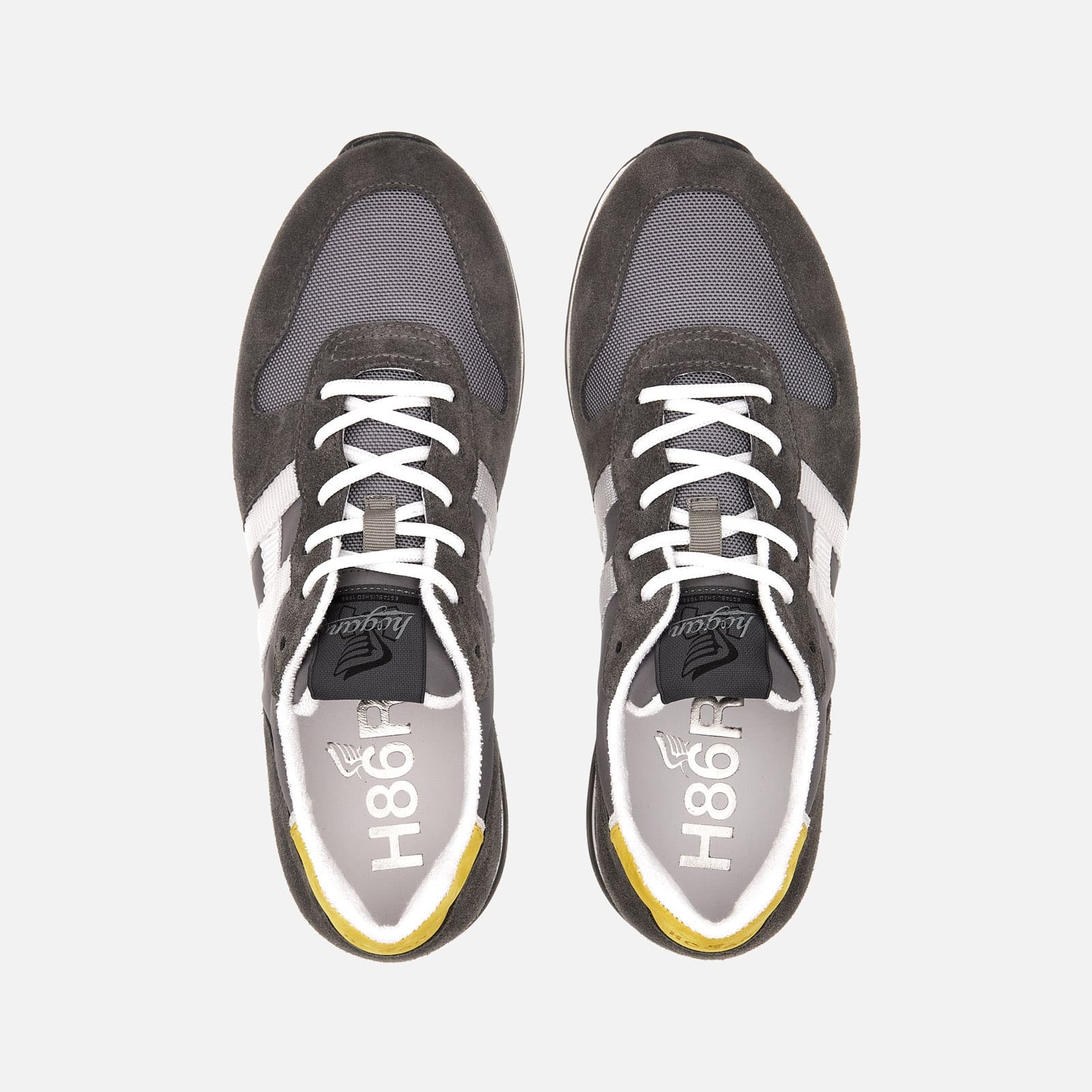 Sneakers Hogan H383 Grey White Yellow - 4
