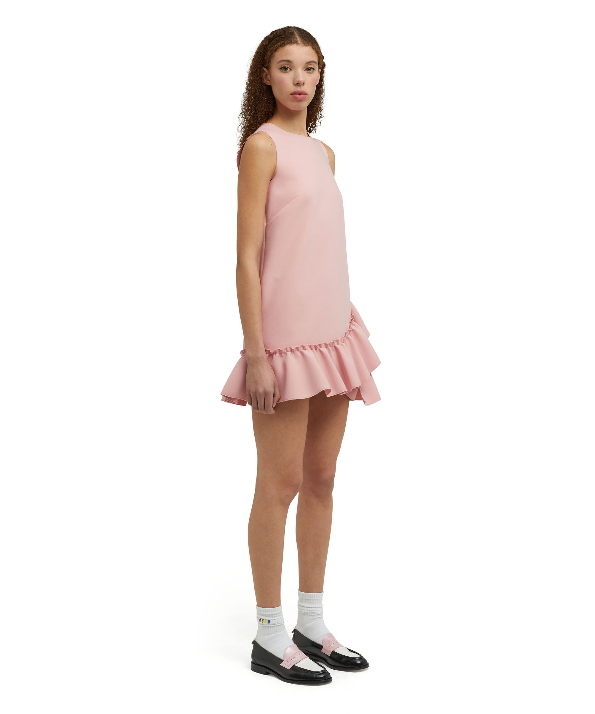 Mini dress with  "Double Crepe Cady" workmanship - 3