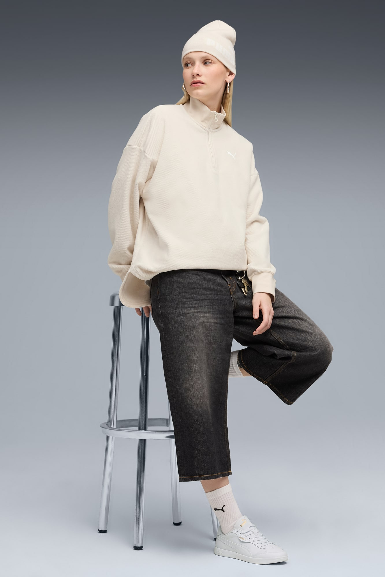 Her Women's Half-Zip Sweatshirt - 5
