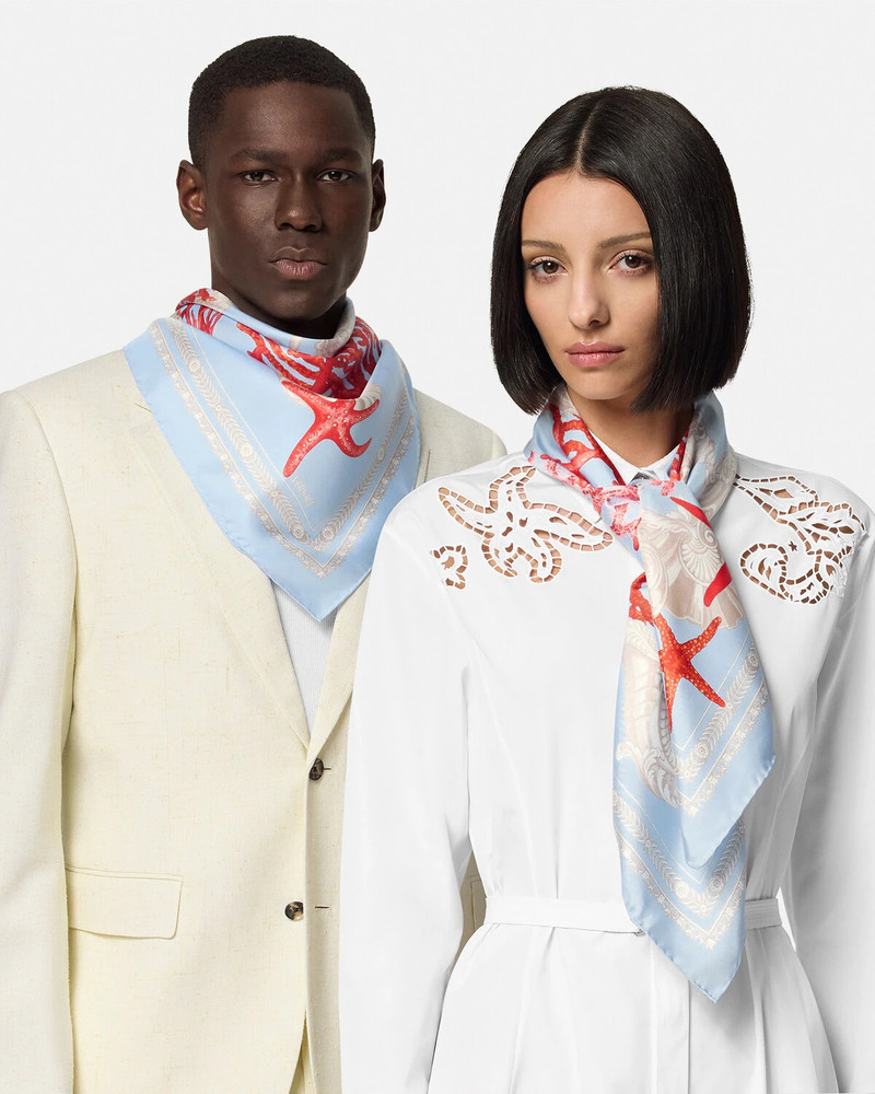 Barocco Sea Silk Foulard 35" 3