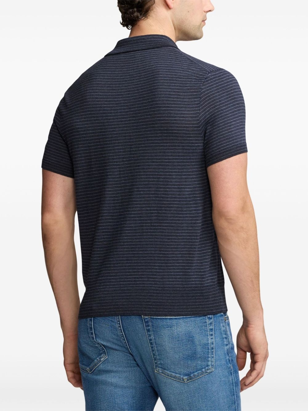 stripe-print polo shirt - 4