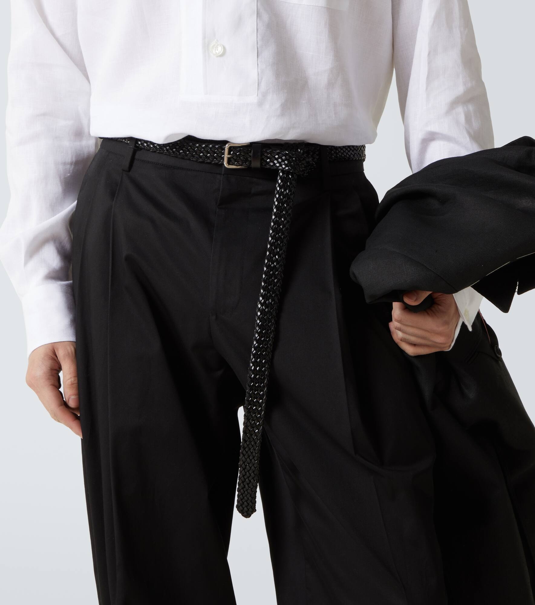 Braided leather belt - 3