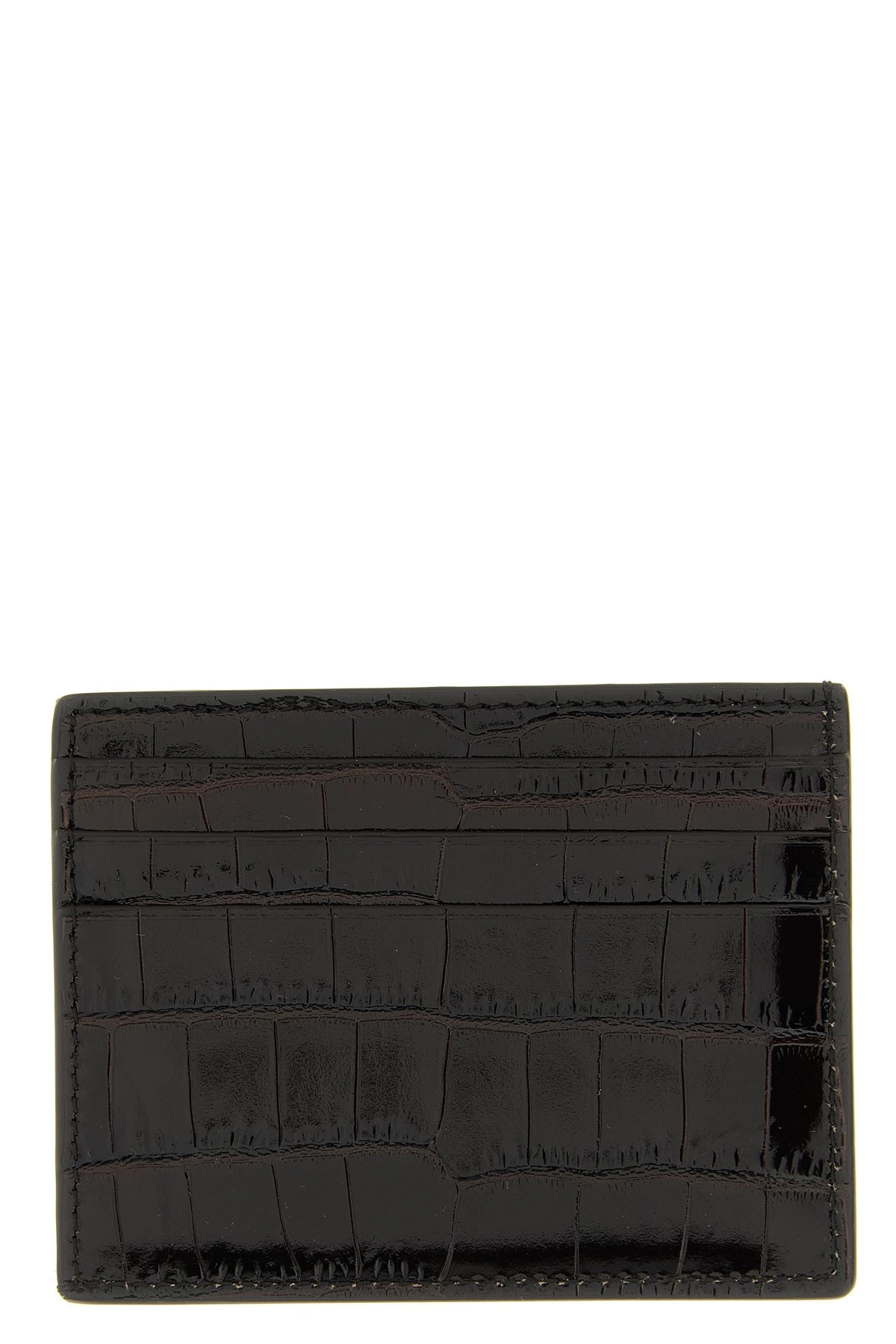 Crocodile leather card holder - 2
