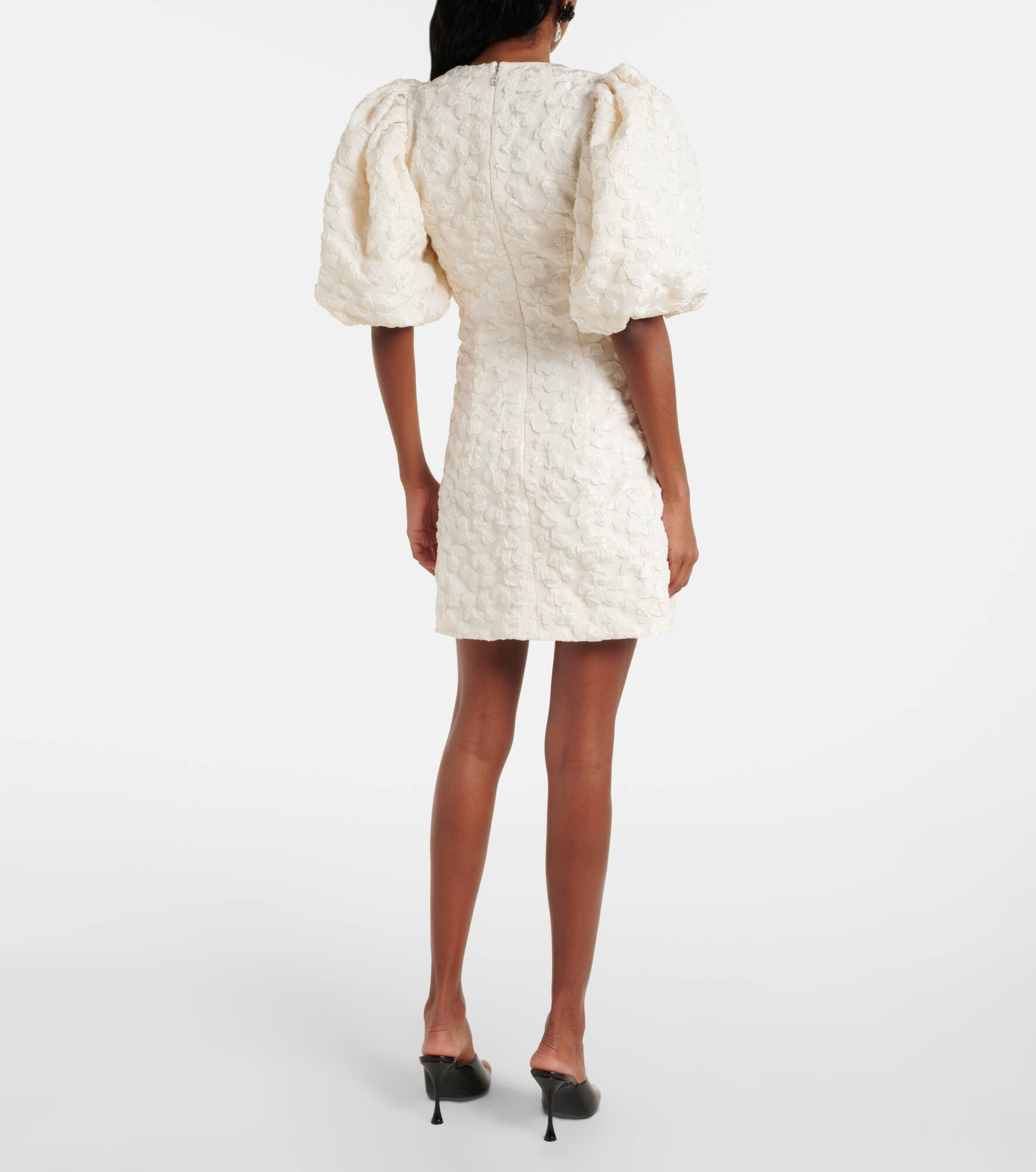 Bridal jacquard minidress - 3