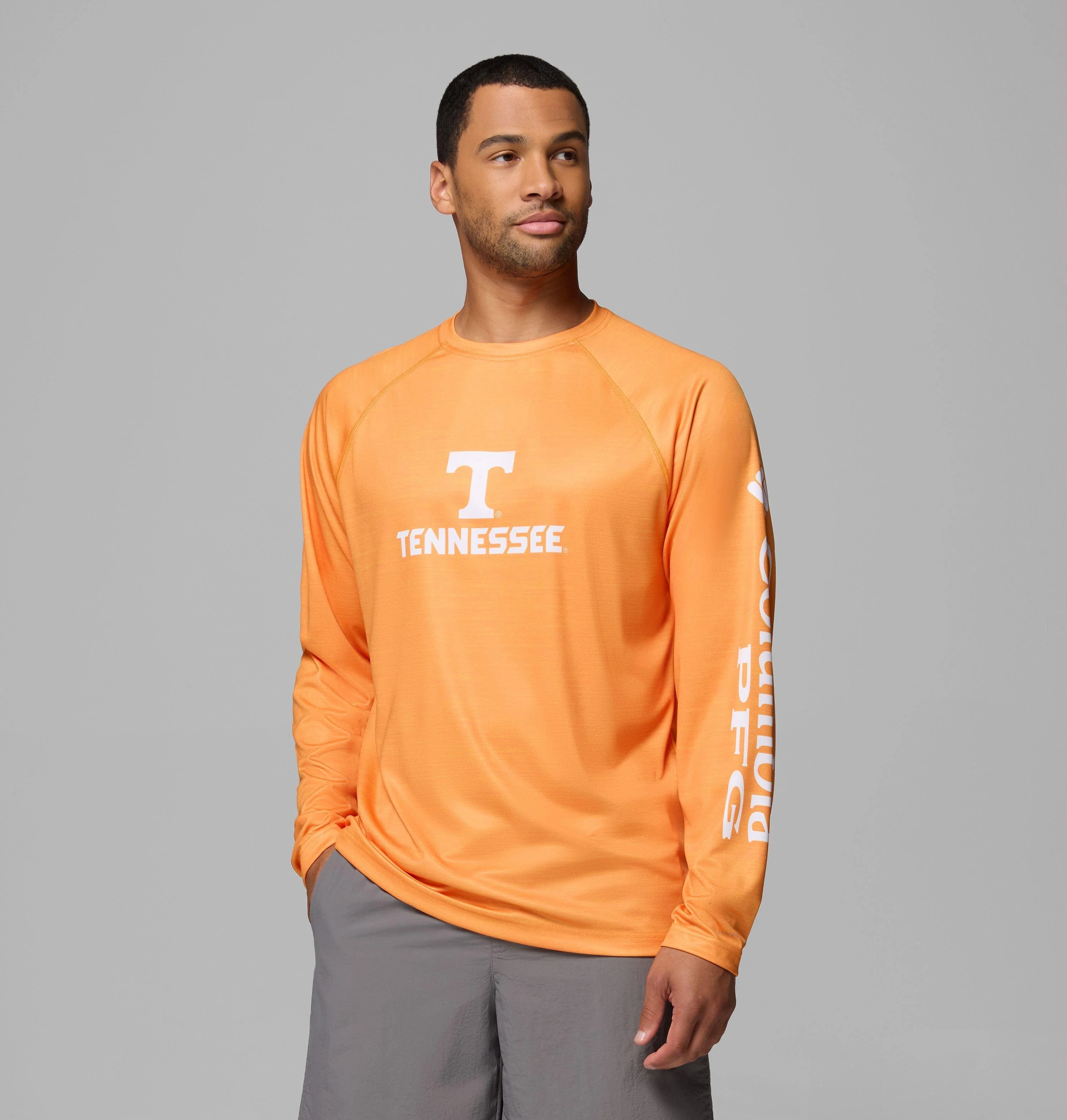 Men's Collegiate PFG Terminal Tackle Heather Long Sleeve Shirt - Tennessee - 1
