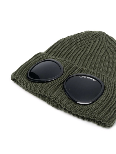 C.P. Company logo-print knitted beanie outlook