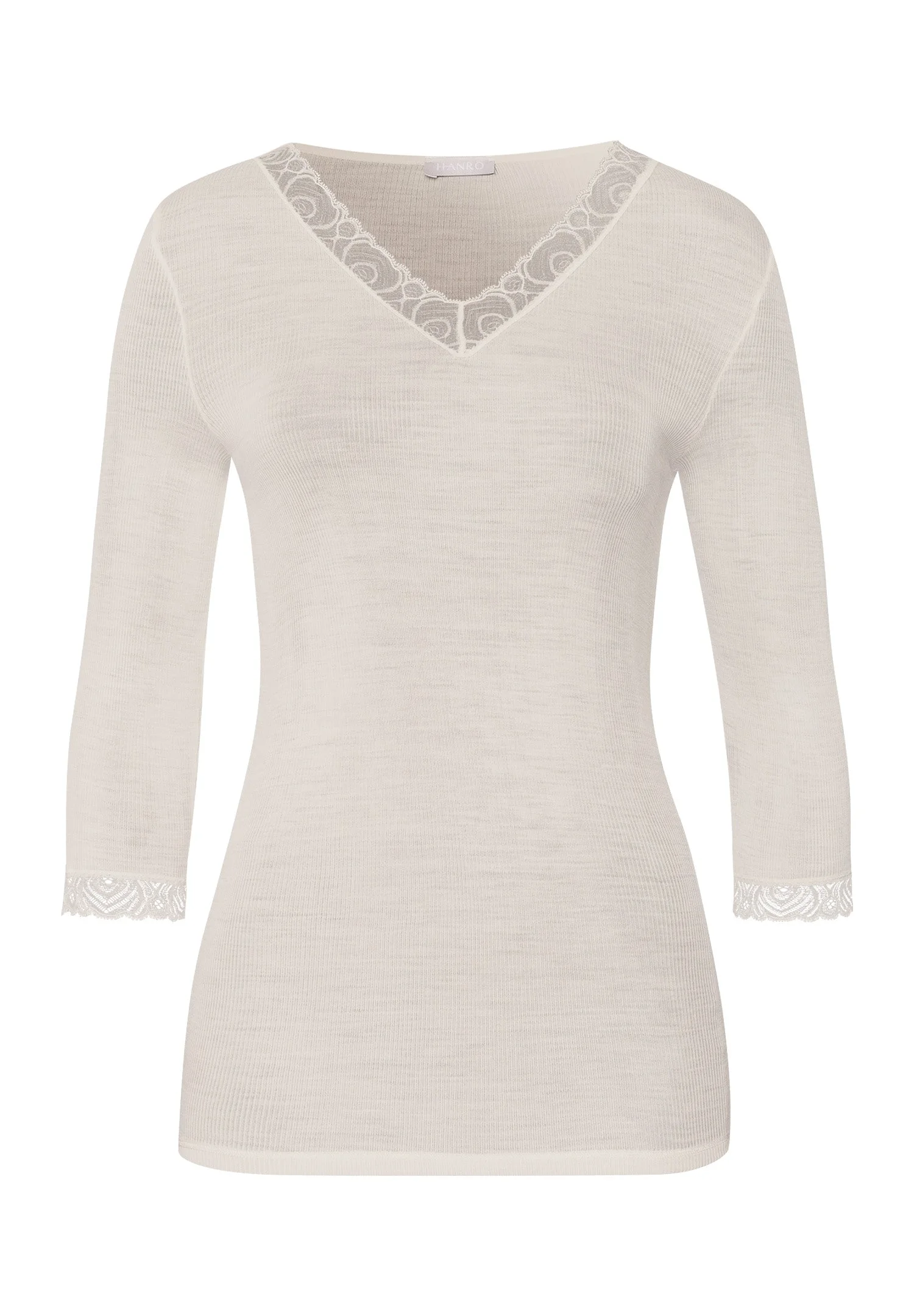 Woolen Lace Lace Trim Wool And Silk Top - 1