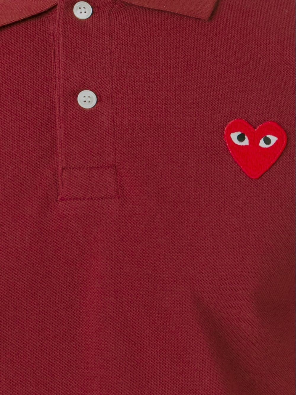 embroidered heart polo shirt - 5