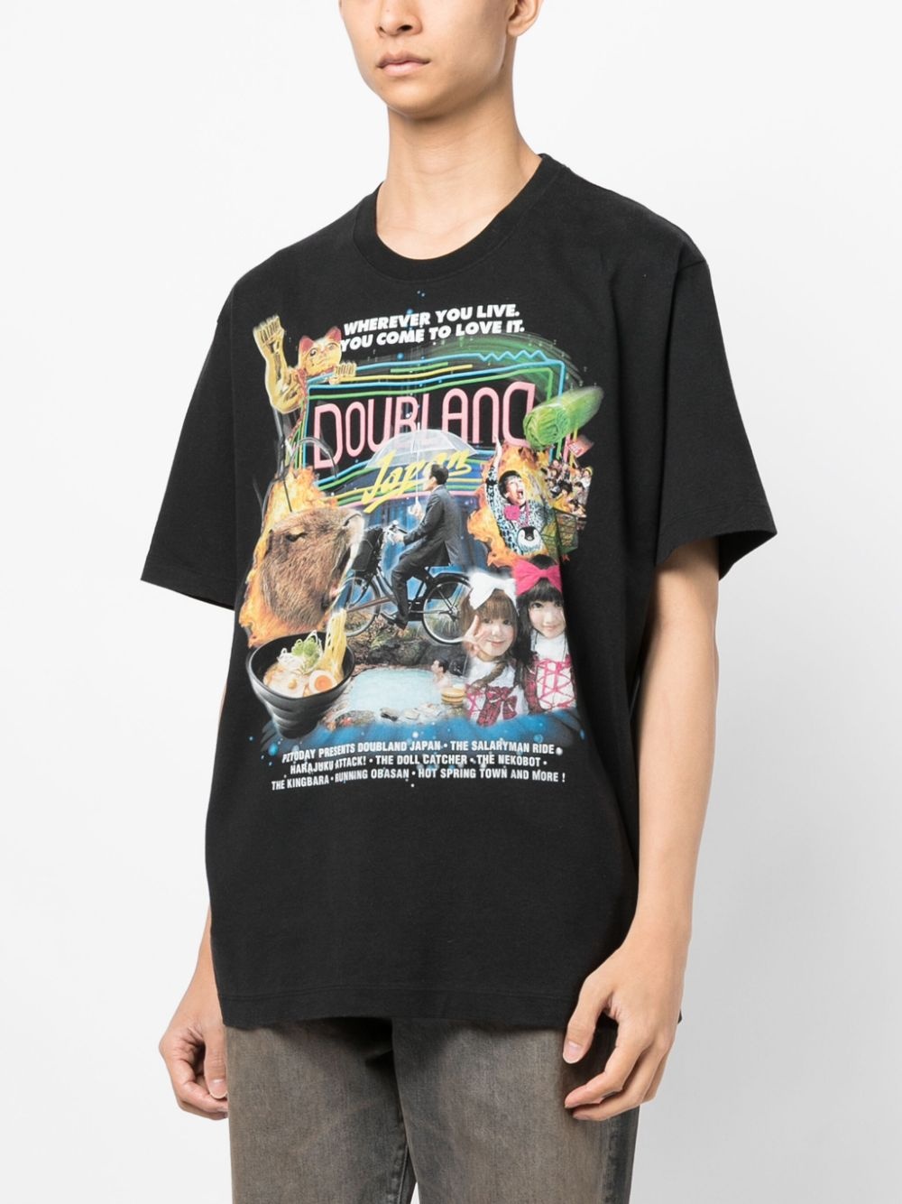 graphic-print crew-neck T-shirt - 3