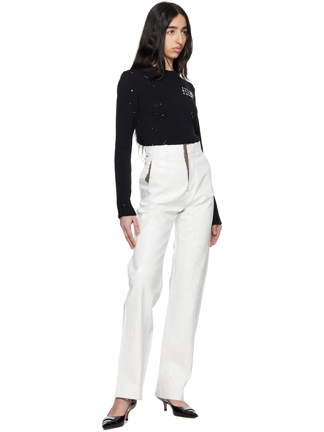 White Tailoring Trousers - 4