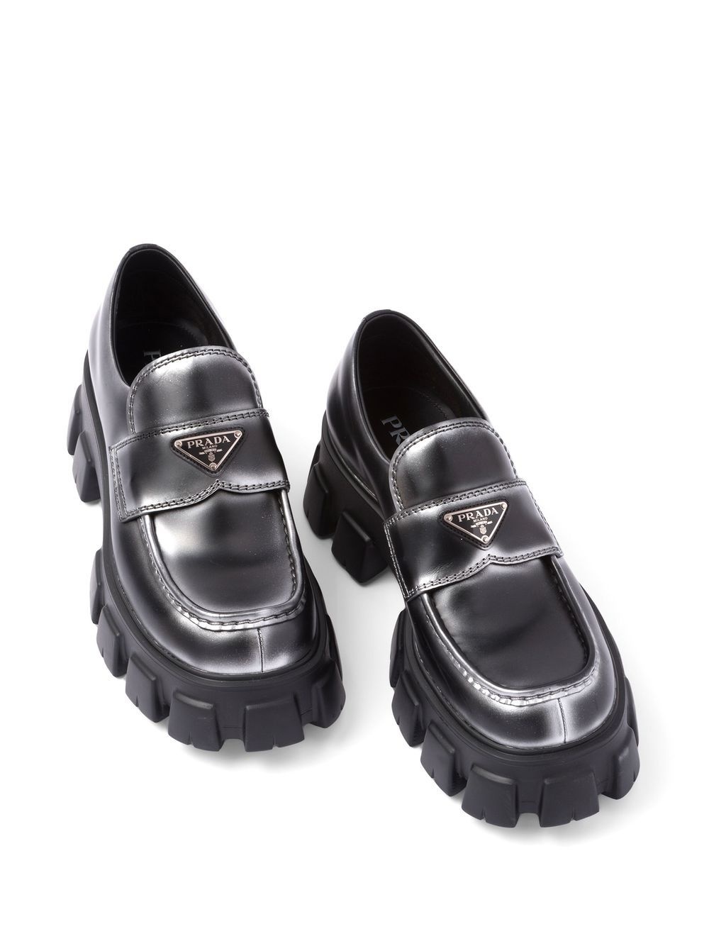 Monolith nuanced leather loafers - 4