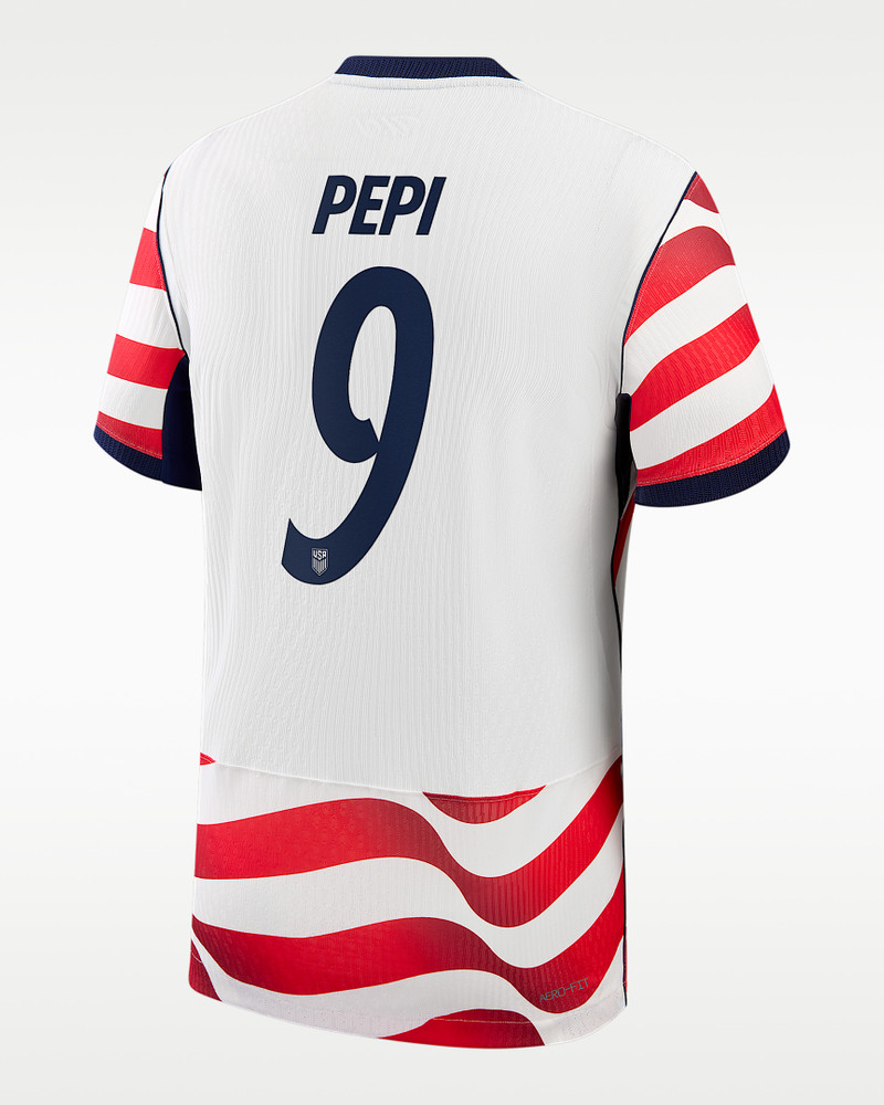 Ricardo Pepi USMNT 2026 Match Home Men's Nike Aero-FIT Soccer Jersey 1
