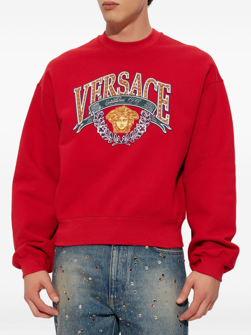 Medusa-appliqué sweatshirt 3