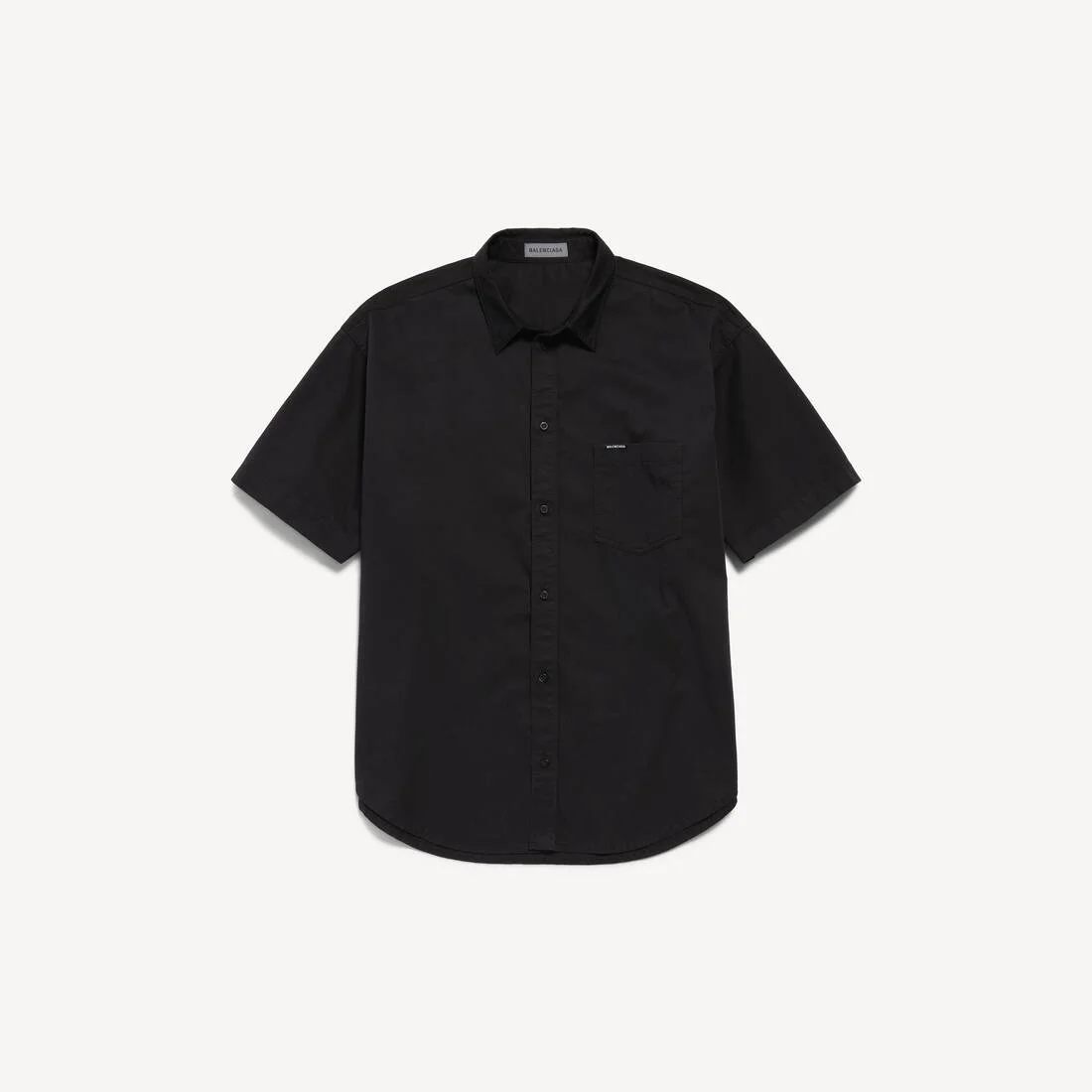 Men's Workwear Short Sleeve Shirt in Black - 1