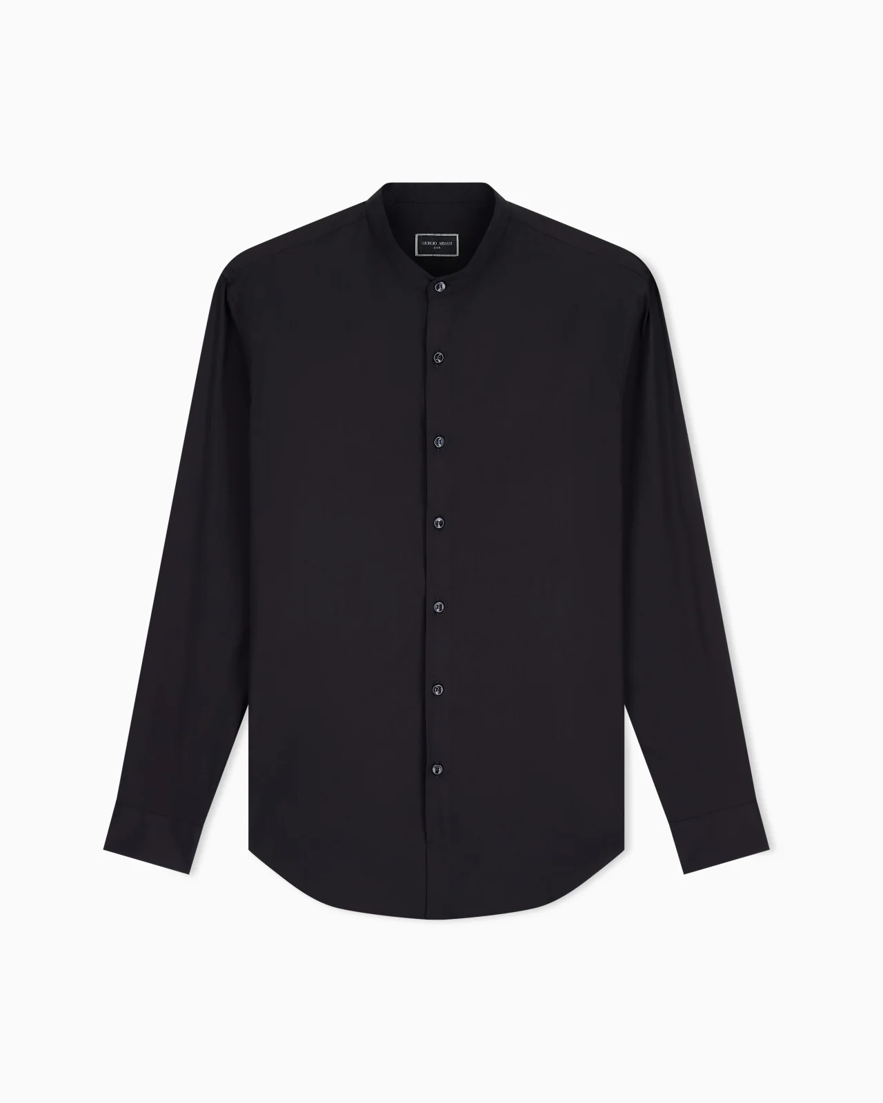 Plain-knit stretch cotton Icon shirt - 1