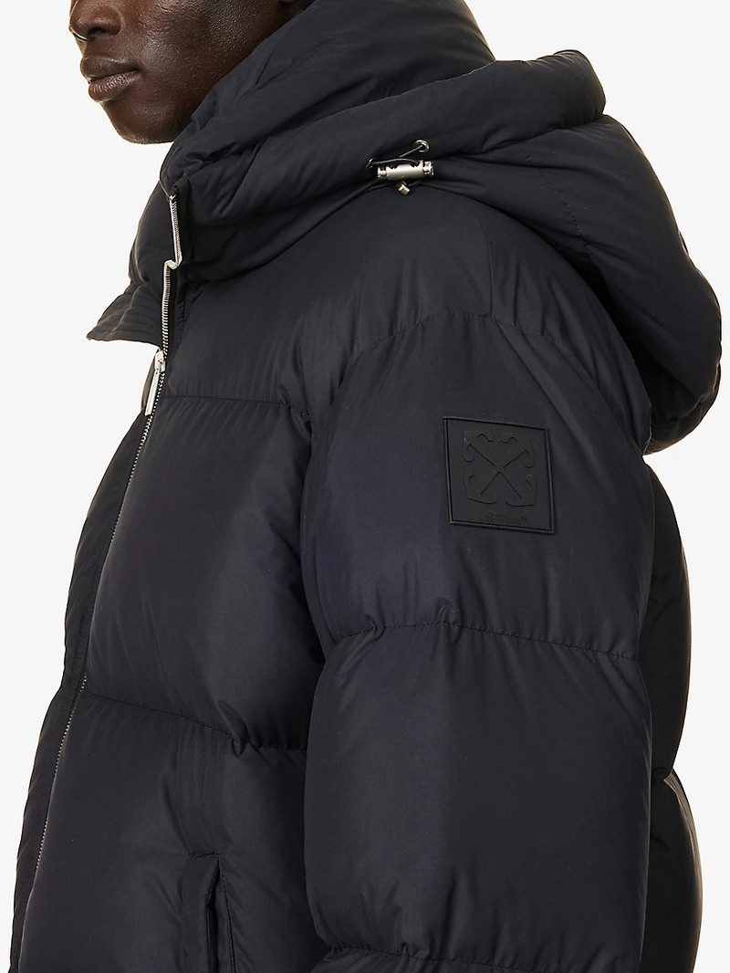 Arrow-patch padded regular-fit shell-down jacket 5