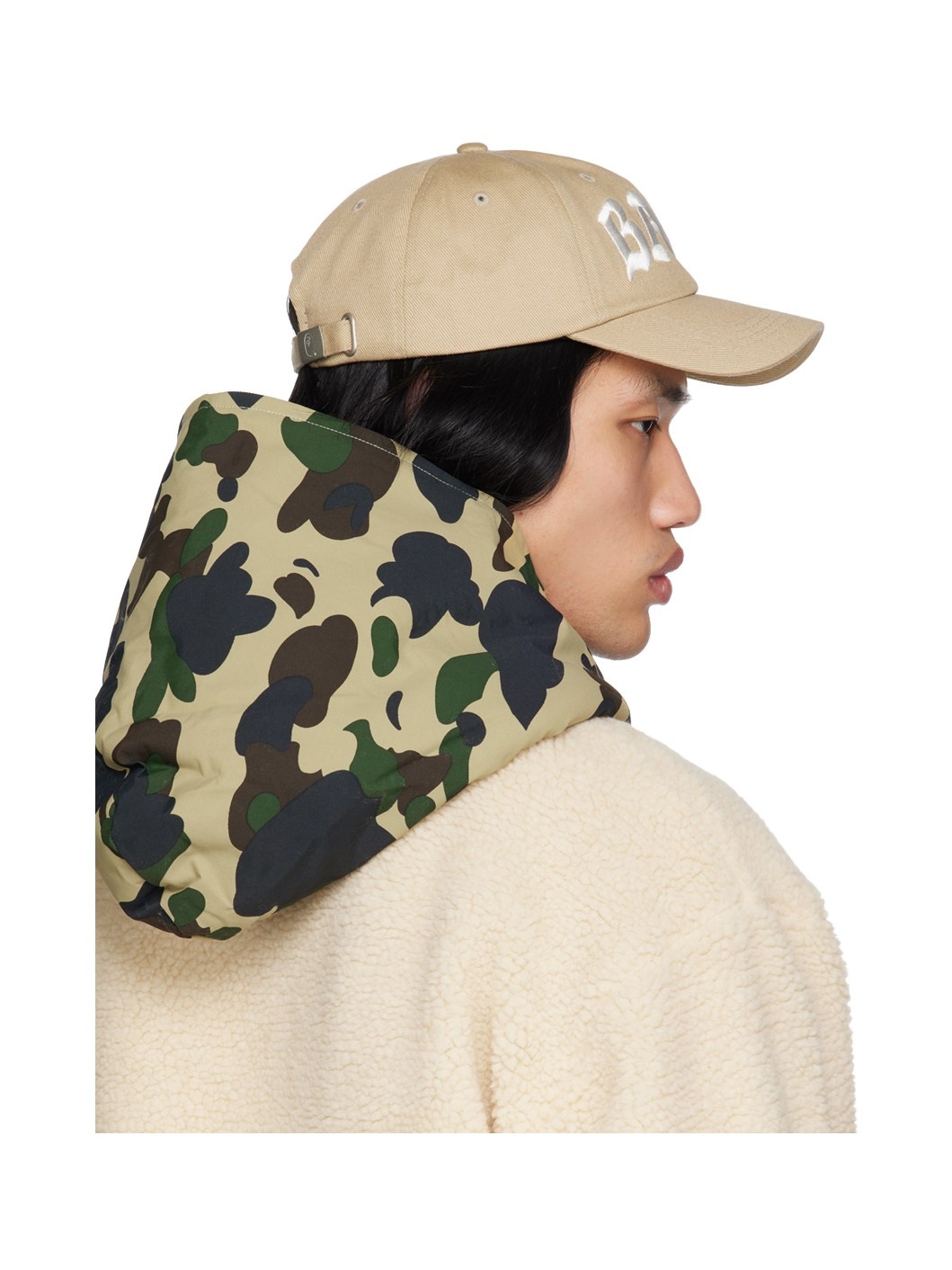 Beige Panel Cap - 3