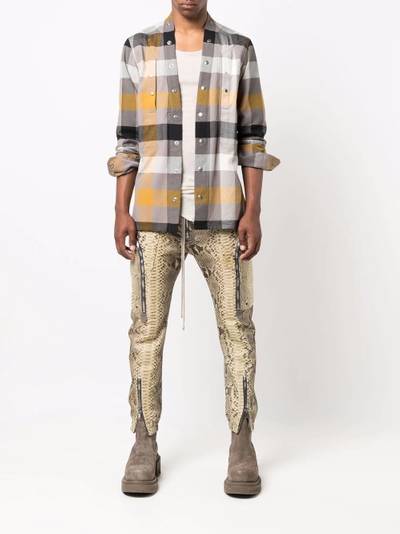 Rick Owens Larry press-stud shirt outlook