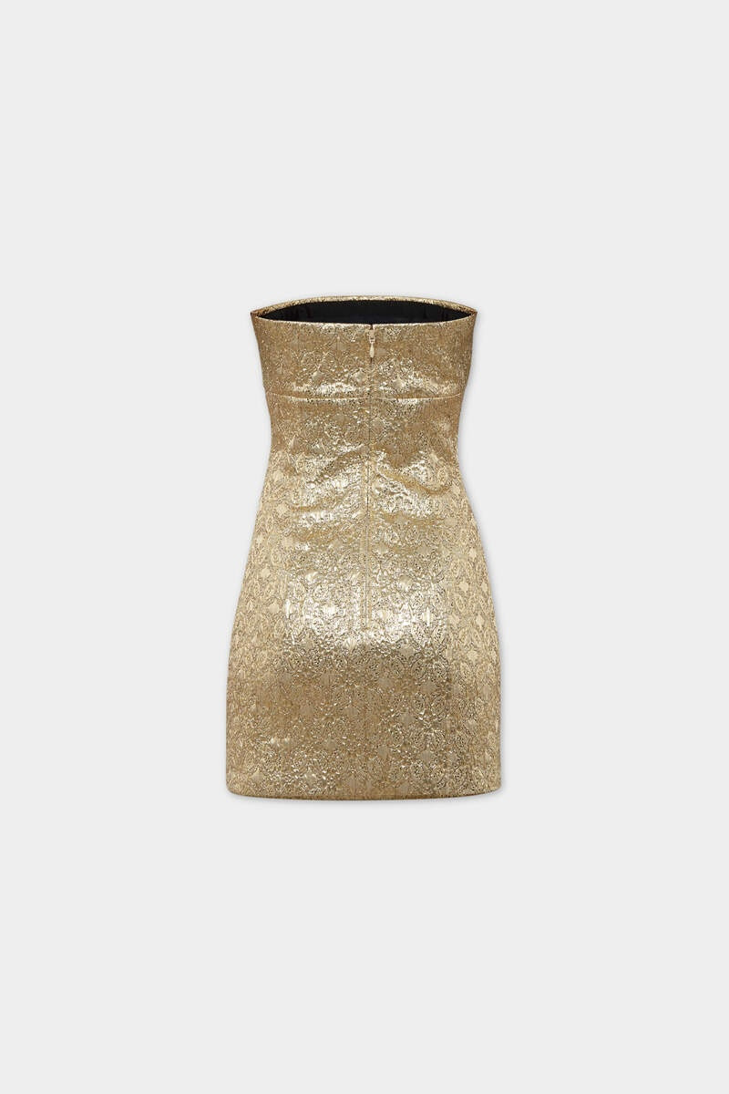 DSQUARED2 FAME GOLD BOW DRESS outlook