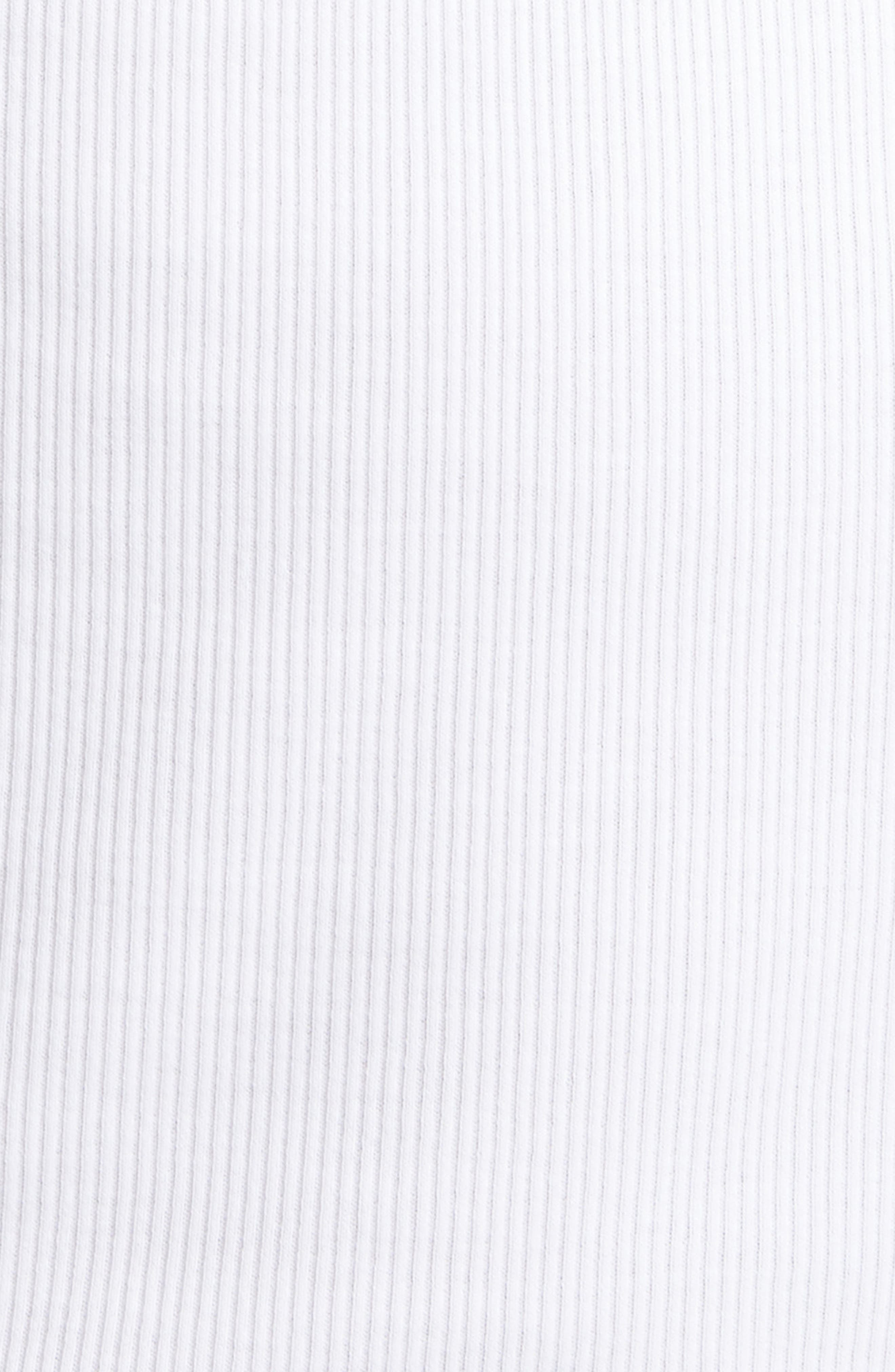 Dolce&Gabbana Embroidered Logo Rib Tank in W0800 Bianco Ottico at Nordstrom - 6
