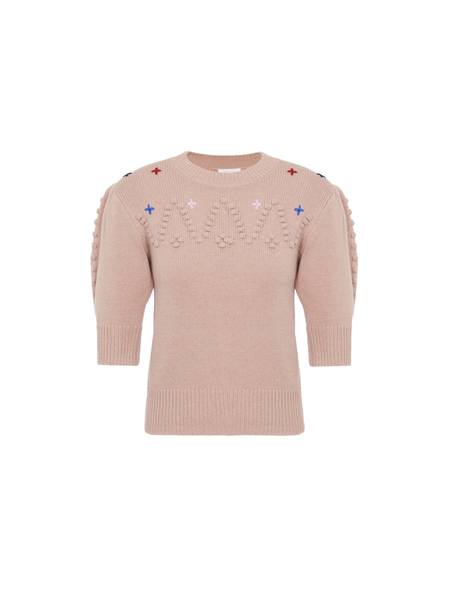 BUBBLE STITCH KNIT TOP - 1
