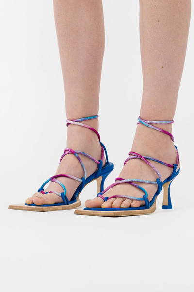 MIISTA Mie Heeled Sandals in Blue outlook