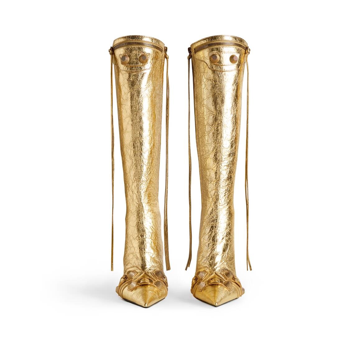 Women's Cagole 90mm Boot Metallized  in Gold - 3
