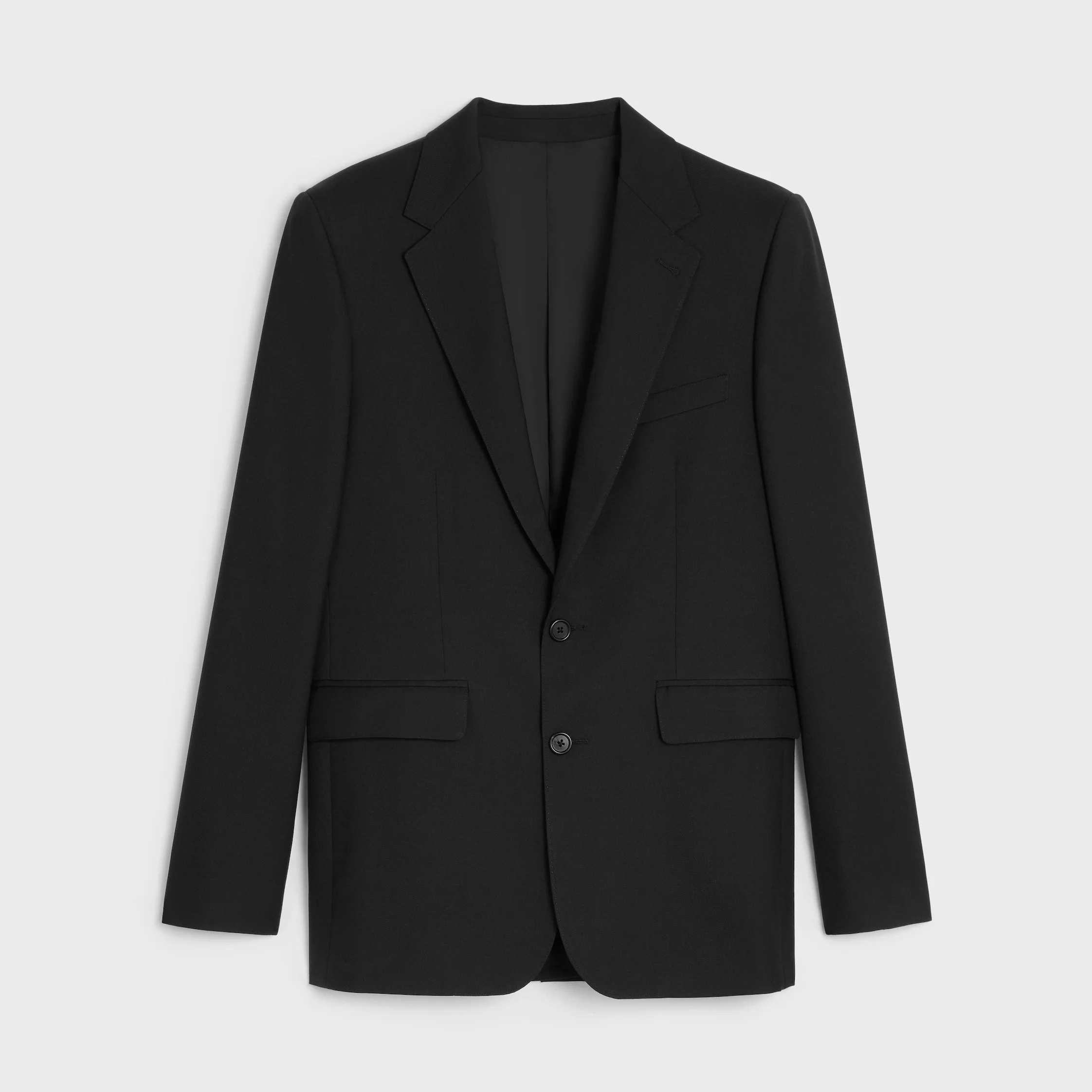 Classic jacket in wool gabardine - 1
